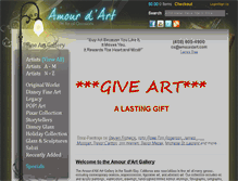 Tablet Screenshot of amourdart.com